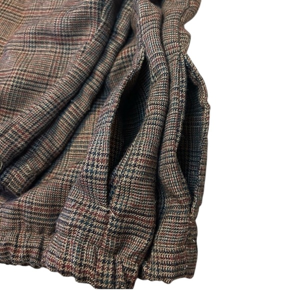 Vintage BonWorth Plaid Zip Up Jacket L/XL Brown Checkered USA Made 🇺🇸 1990s 1980 - Picture 5 of 9
